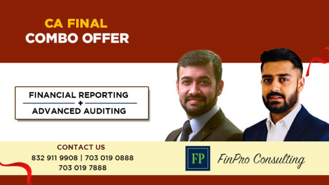 CA Final Financial reporting & Advanced Auditing Combo Offer
